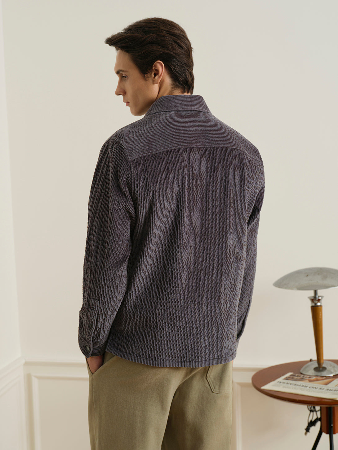 Vance Rippled Corduroy Overshirt