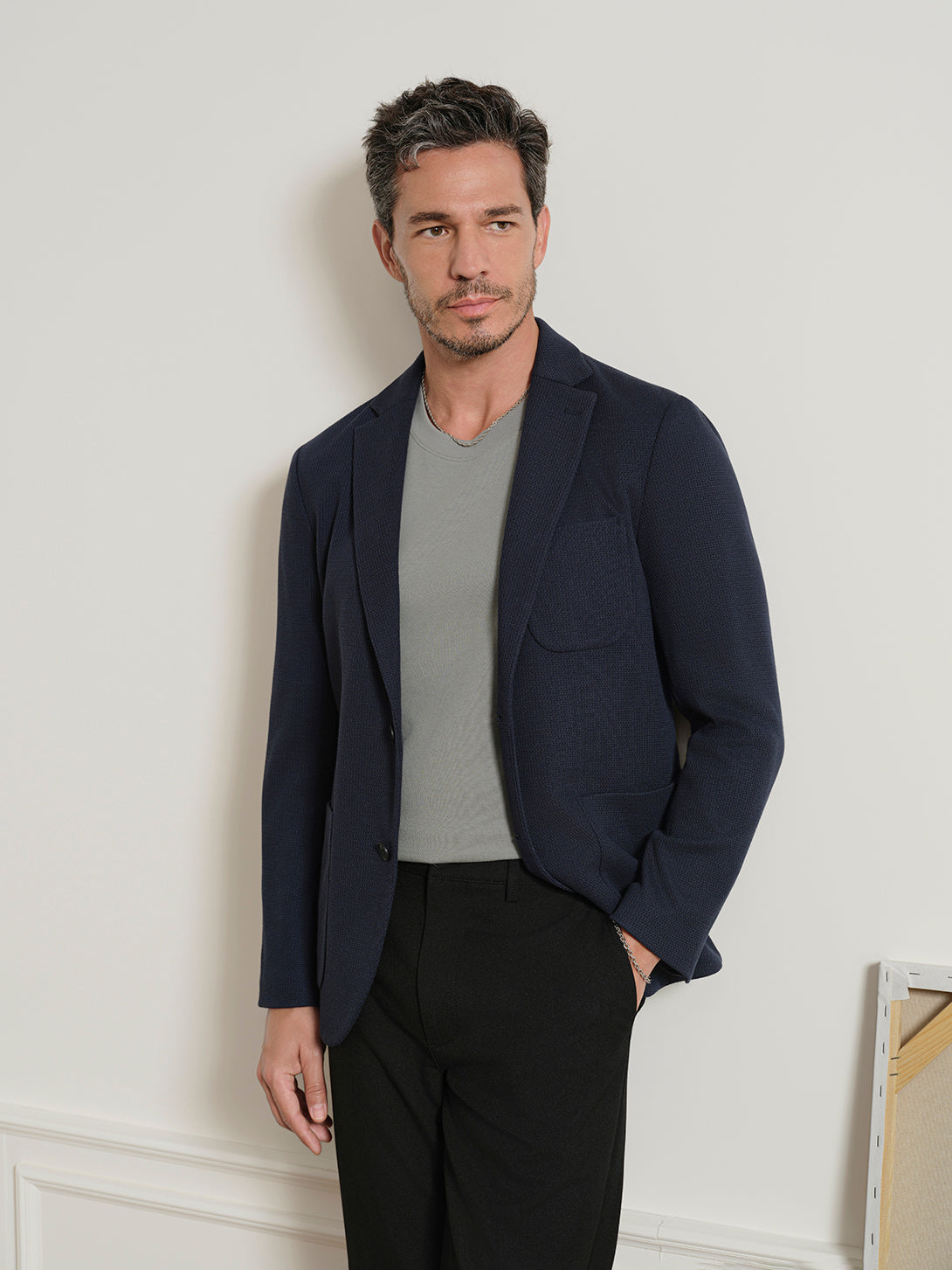 Perry Lattice Knit Blazer