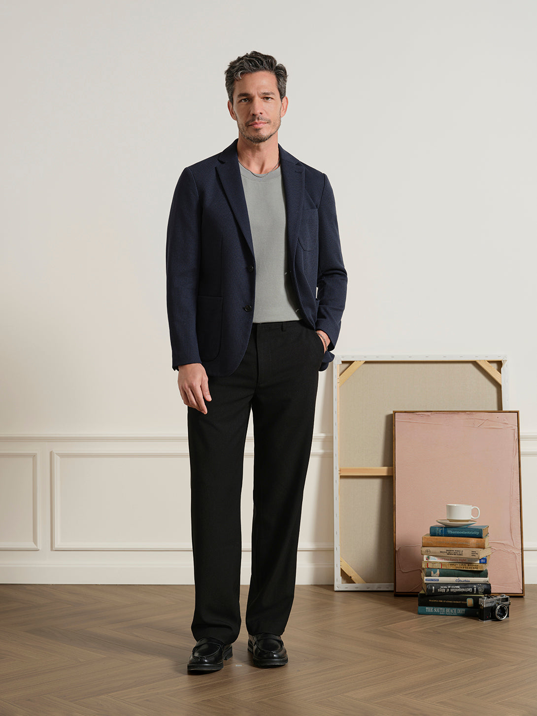 Perry Lattice Knit Blazer