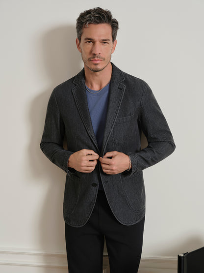 Perry Black Denim Blazer
