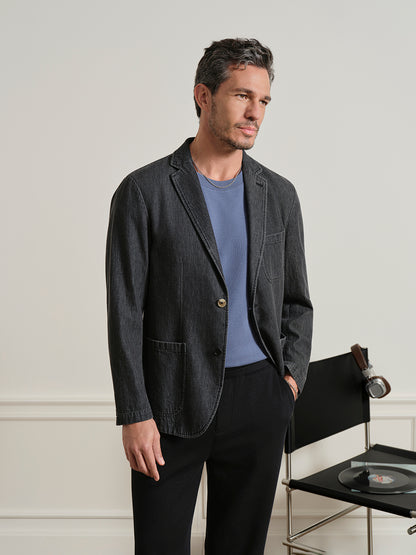 Perry Black Denim Blazer