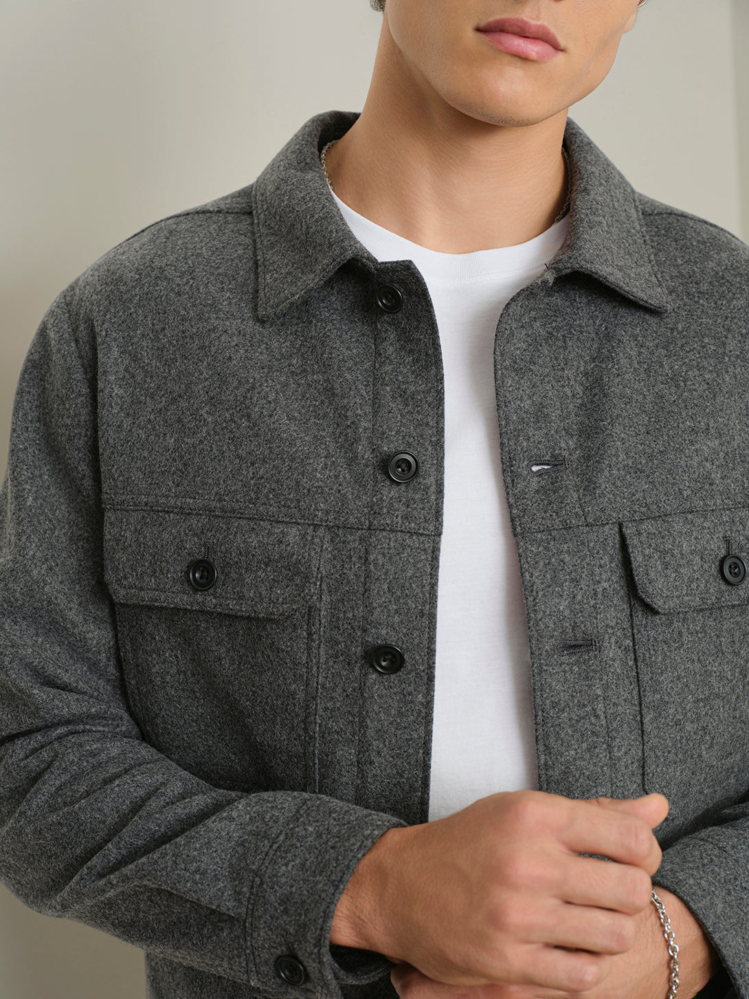 Elliot Woollen Trucker Jacket