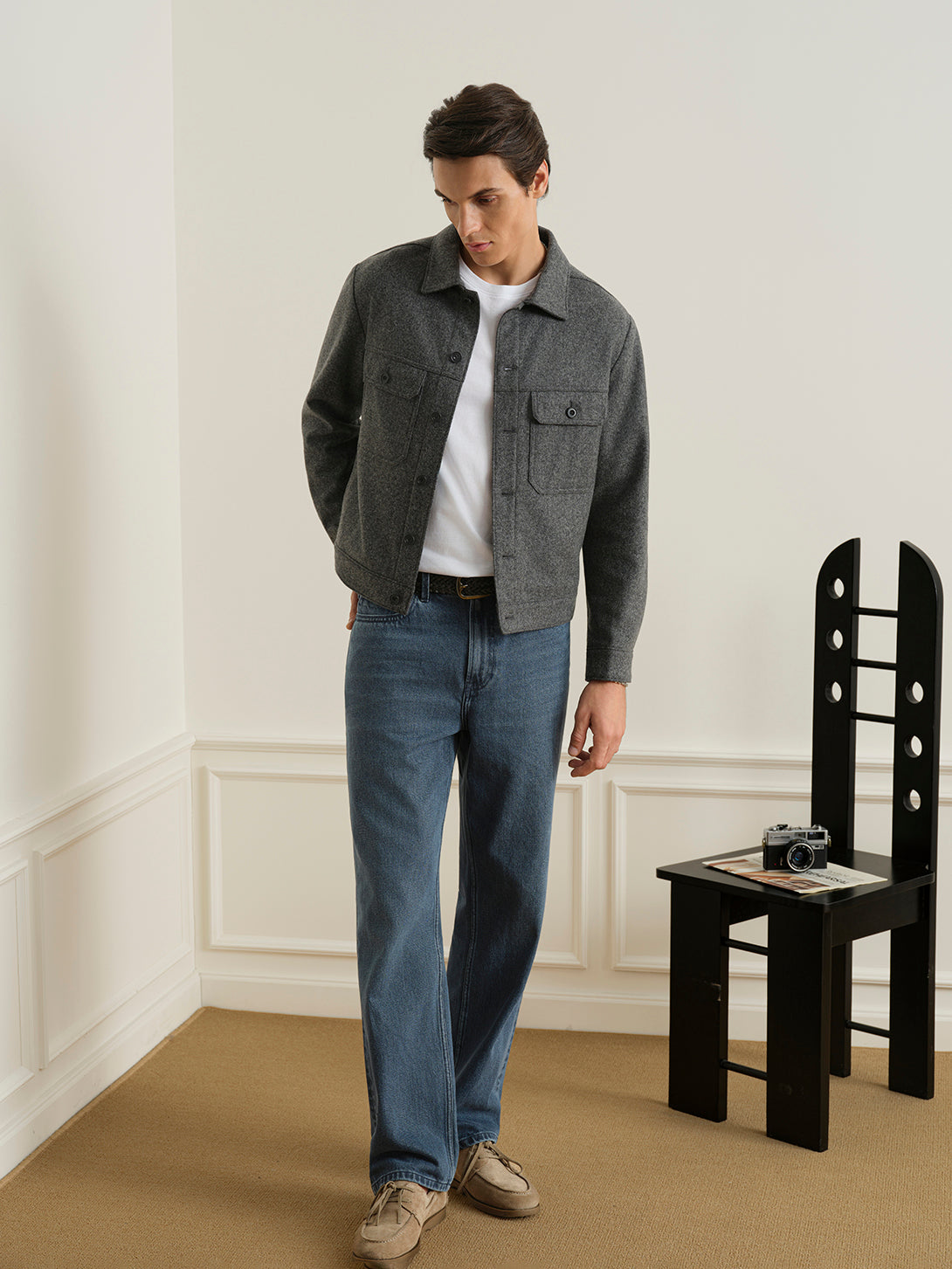 Elliot Woollen Trucker Jacket