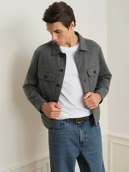 Elliot Woollen Trucker Jacket