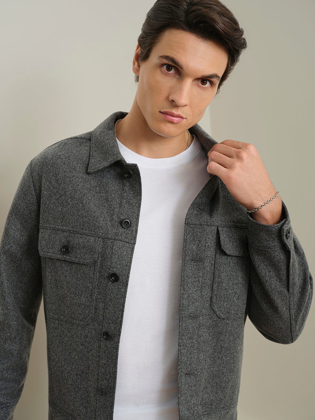Elliot Woollen Trucker Jacket