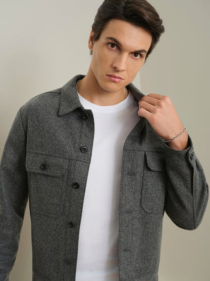Elliot Woollen Trucker Jacket