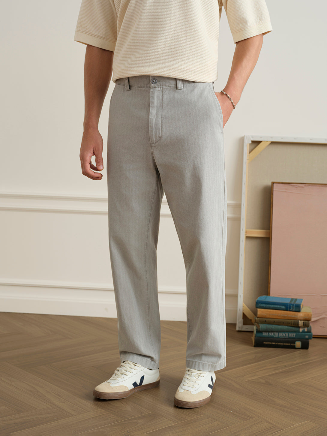 Wythe Vintage Herringbone Trousers