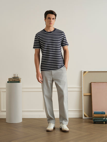 Alphabet Sculpted Stripe Tee