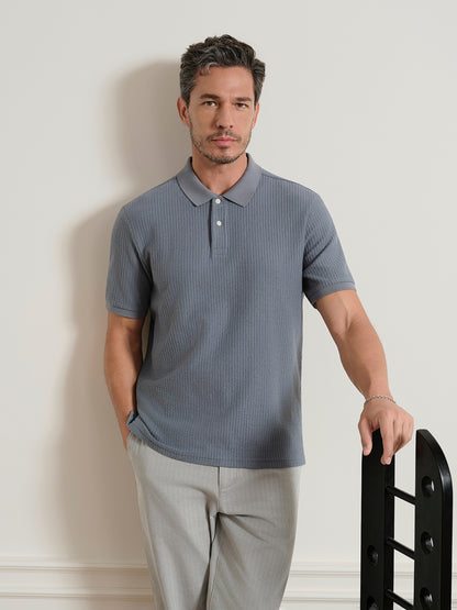 Sasco Jacquard Ripple Polo