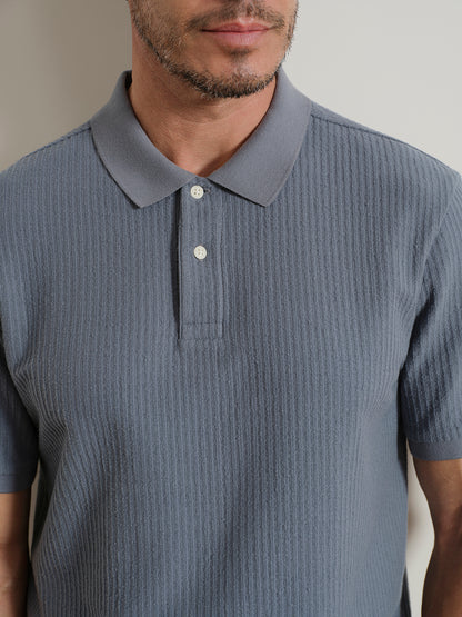 Sasco Jacquard Ripple Polo
