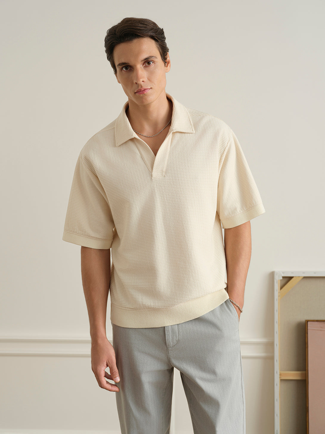 Walker Sinuous Jacquard Polo