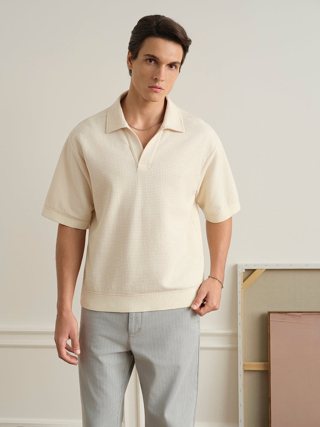 Walker Sinuous Jacquard Polo