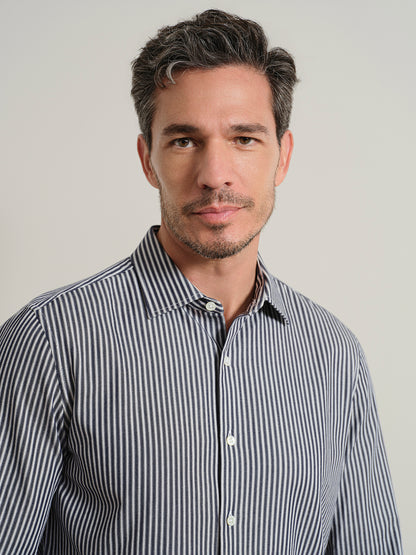 Adrian Chalk Stripe Shirt