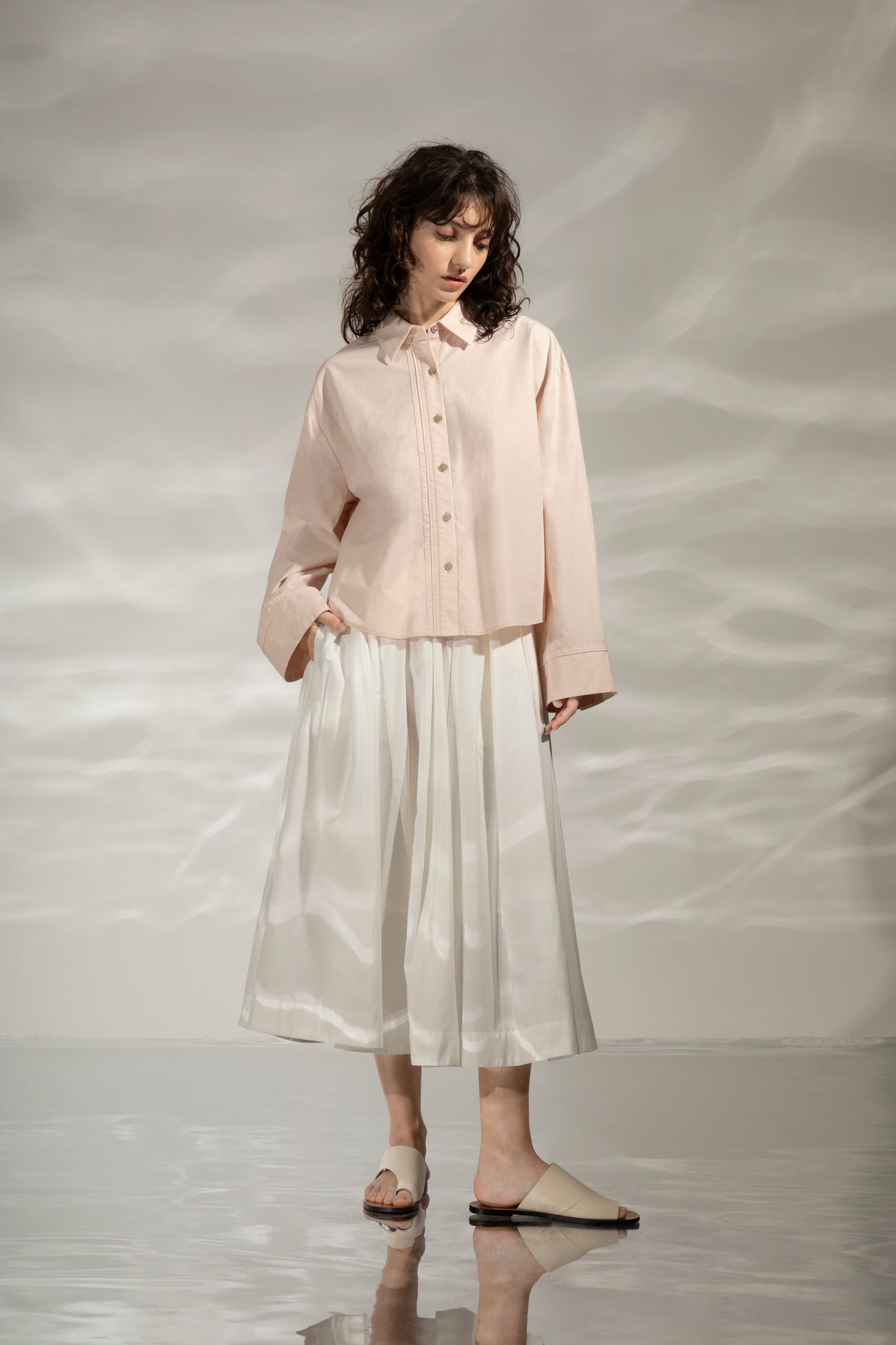 Bell Sleeve Boxy Shirt