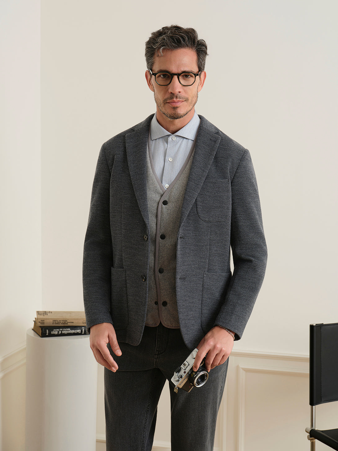 Perry Woollen Honeycomb Blazer