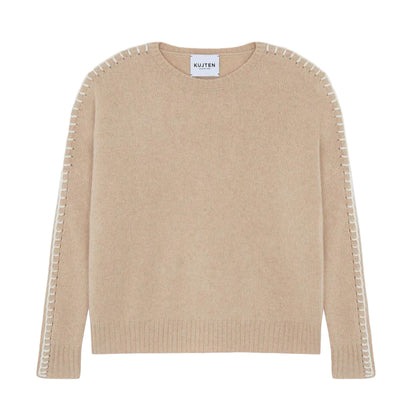 Sweater Amea Round Neck Cashmere Oversize Sweater , 2-threads