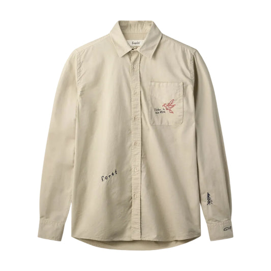 Maple Embroidery Oxford Shirt