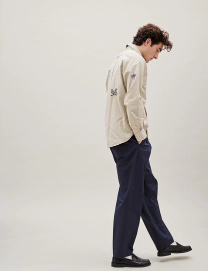 Maple Embroidery Oxford Shirt