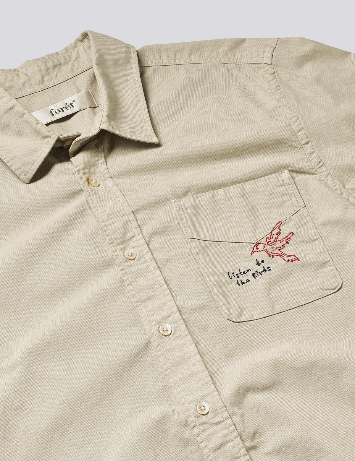 Maple Embroidery Oxford Shirt