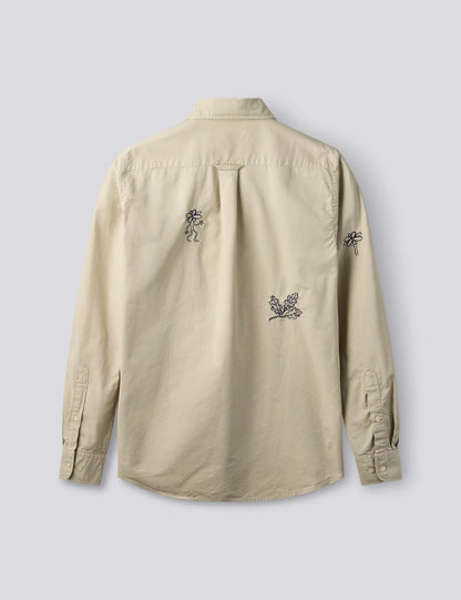 Maple Embroidery Oxford Shirt