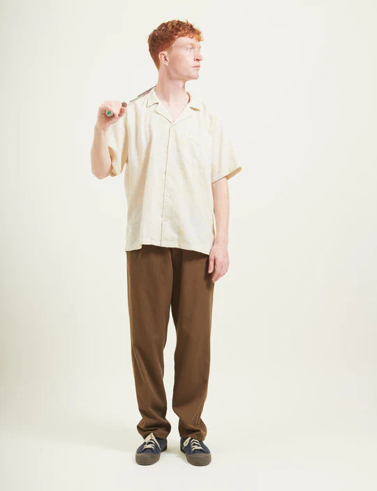 Peer Embroidery Regular Fit Ss Shirt