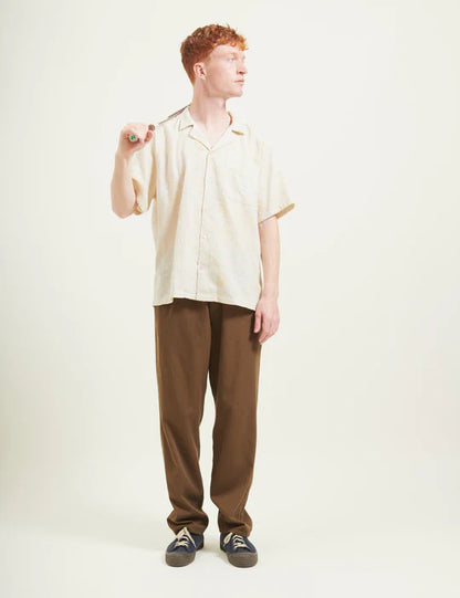 Peer Embroidery Regular Fit Ss Shirt