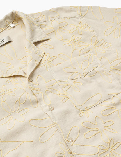 Peer Embroidery Regular Fit Ss Shirt