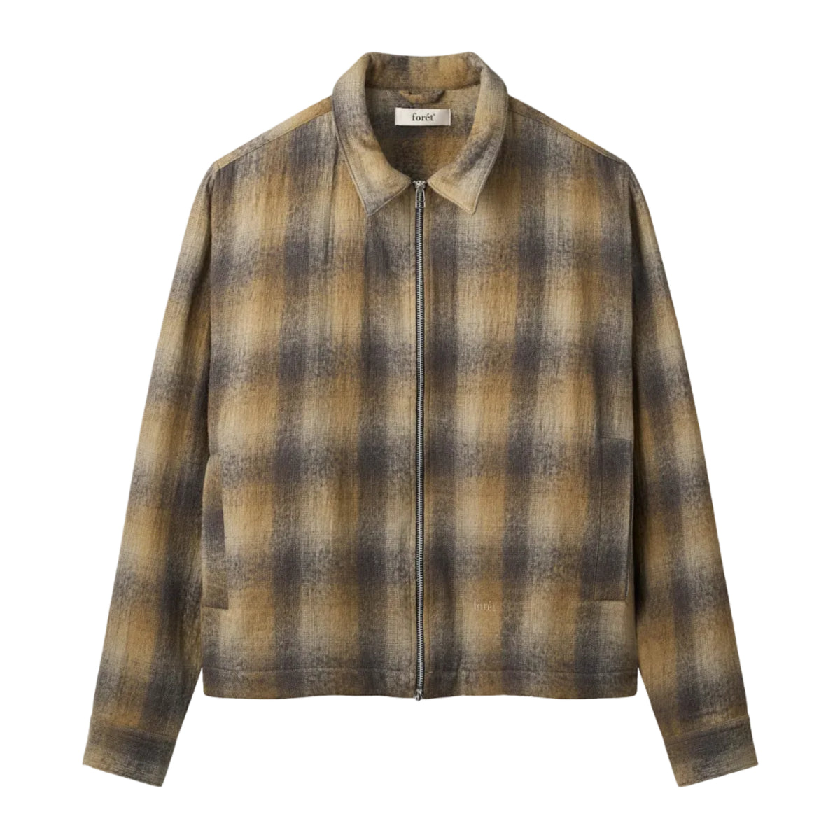 Raven Wool Zip Overshirt