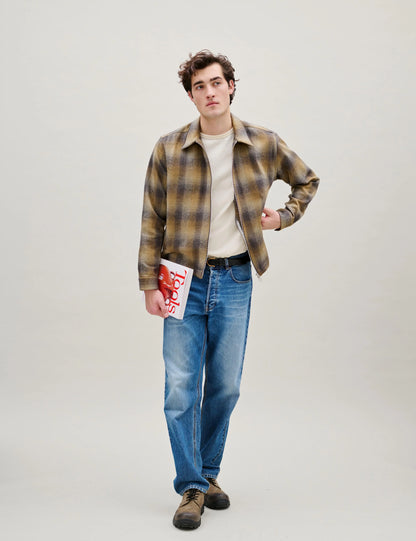 Raven Wool Zip Overshirt