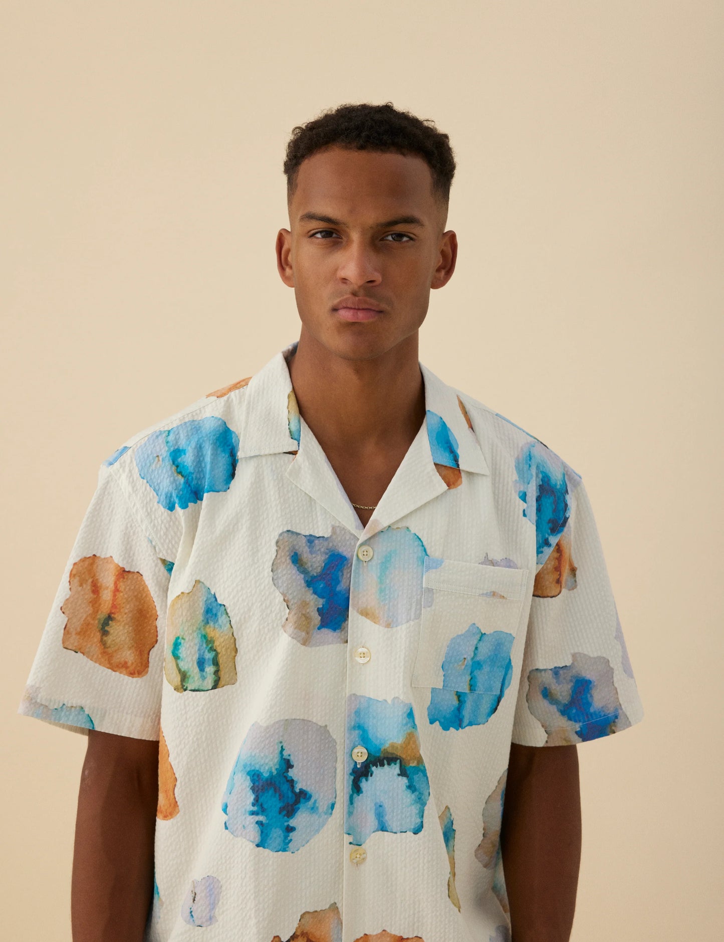 HUSH SS SHIRT CLOUD PRINTED