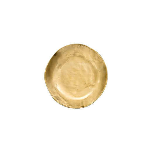 Fruit Plate Gold D.22 W/Irreg. Edge