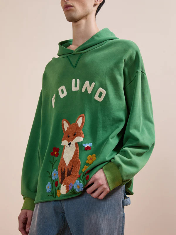 Wildlife Chenille Embroidered Hoodie