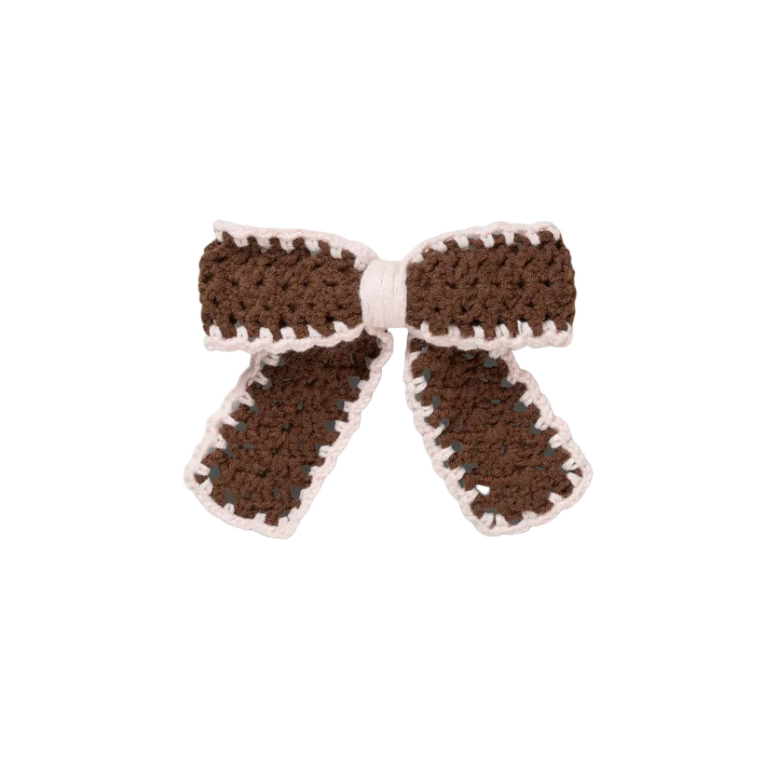 2477 Hand-Crochet Bow Hair Clip