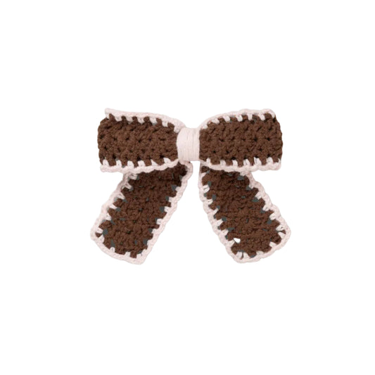 2477 Hand-Crochet Bow Hair Clip