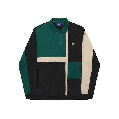 Banks Sweat Polo Green Multico