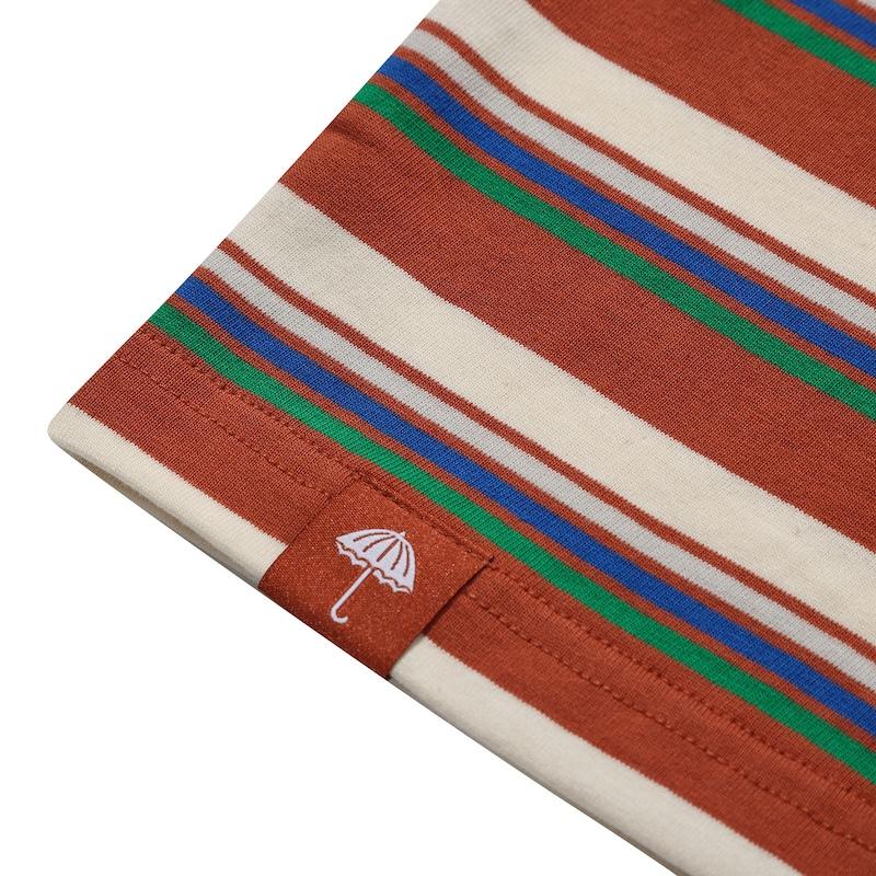 Classic Striped Tee Brown