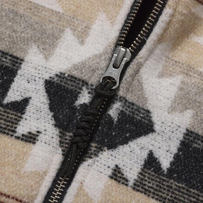 Lando Full Zip Jacket Off White Multico