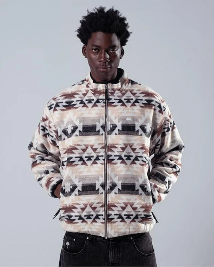 Lando Full Zip Jacket Off White Multico