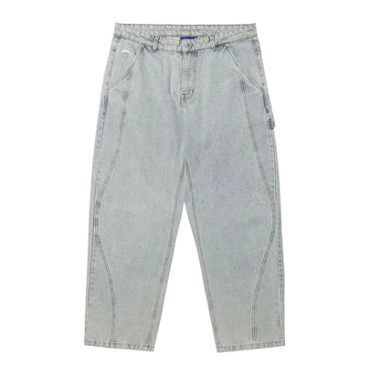 Zigzagger Jeans Pants Washed Light Blue