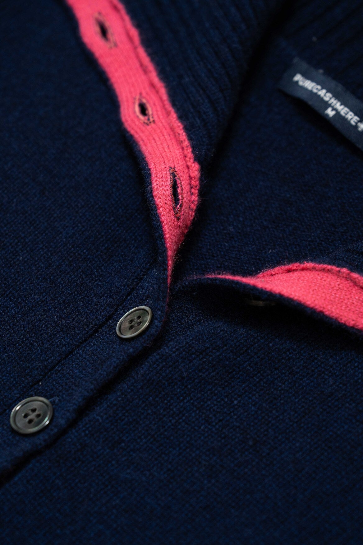 High Neck Cardigan w/ Color Cardigan