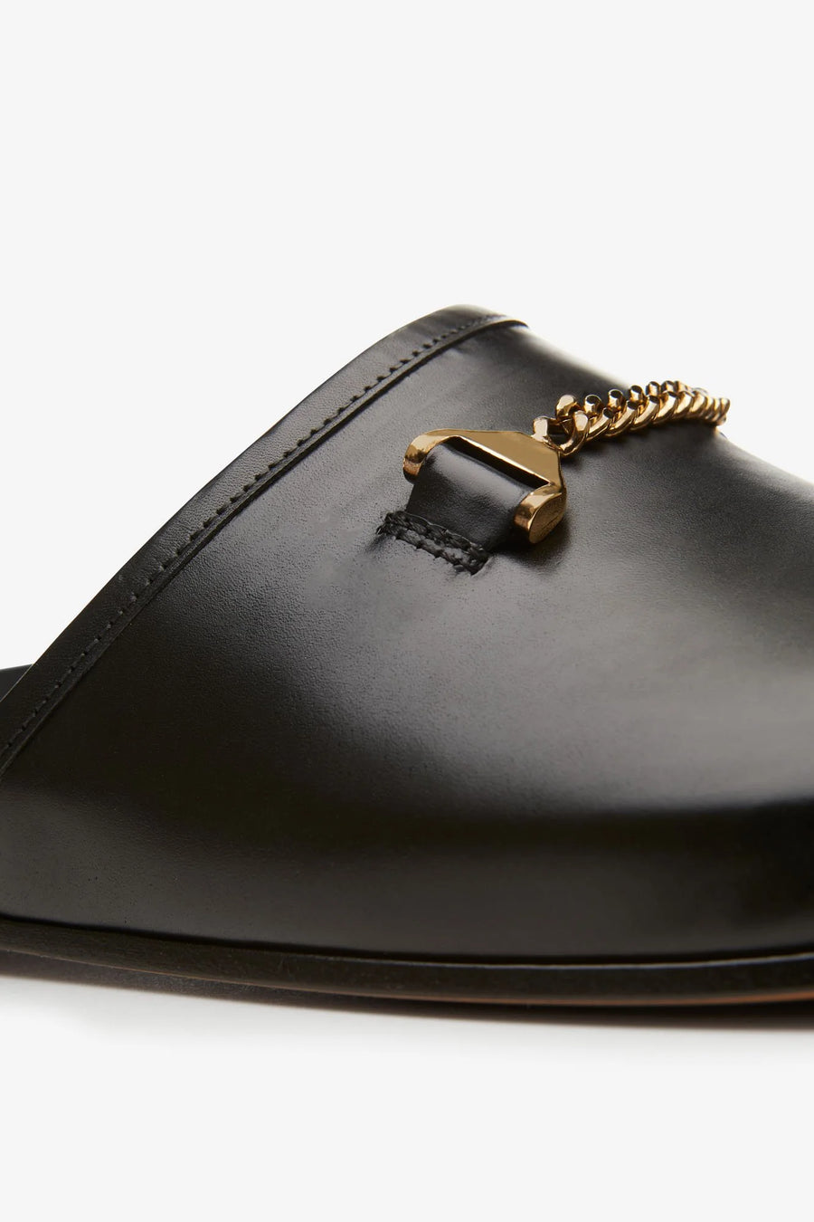 Quincy Slipper Black Leather