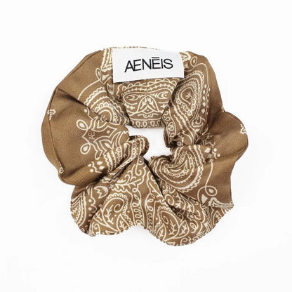 Minimal Bandana Silk Scrunchy