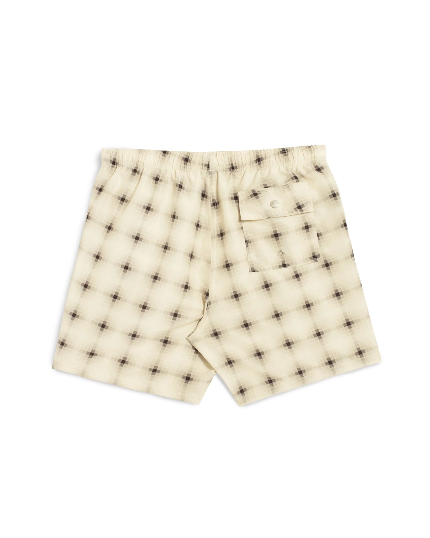 Ivory Digi Plaid Swim Trunks