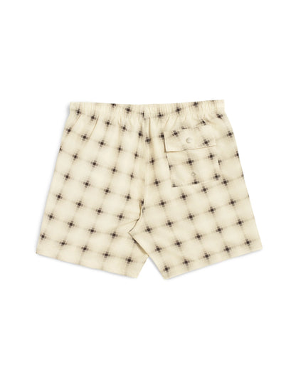 Ivory Digi Plaid Swim Trunks
