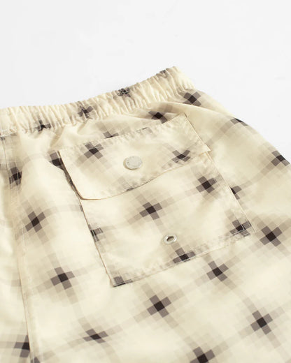 Ivory Digi Plaid Swim Trunks