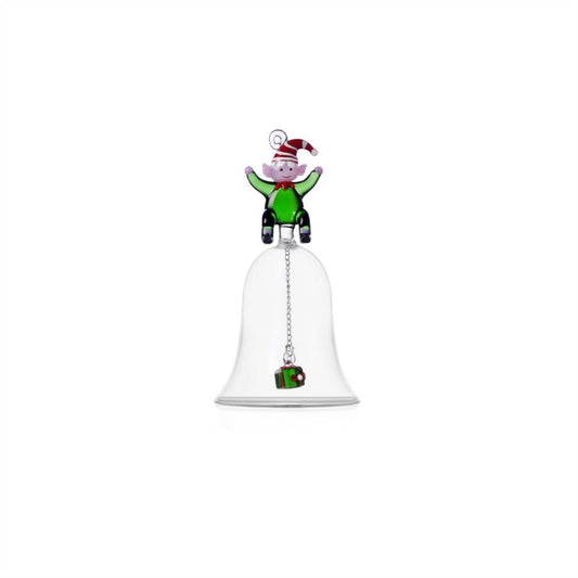 Christmas Tales Bell Green Elf W/Gift