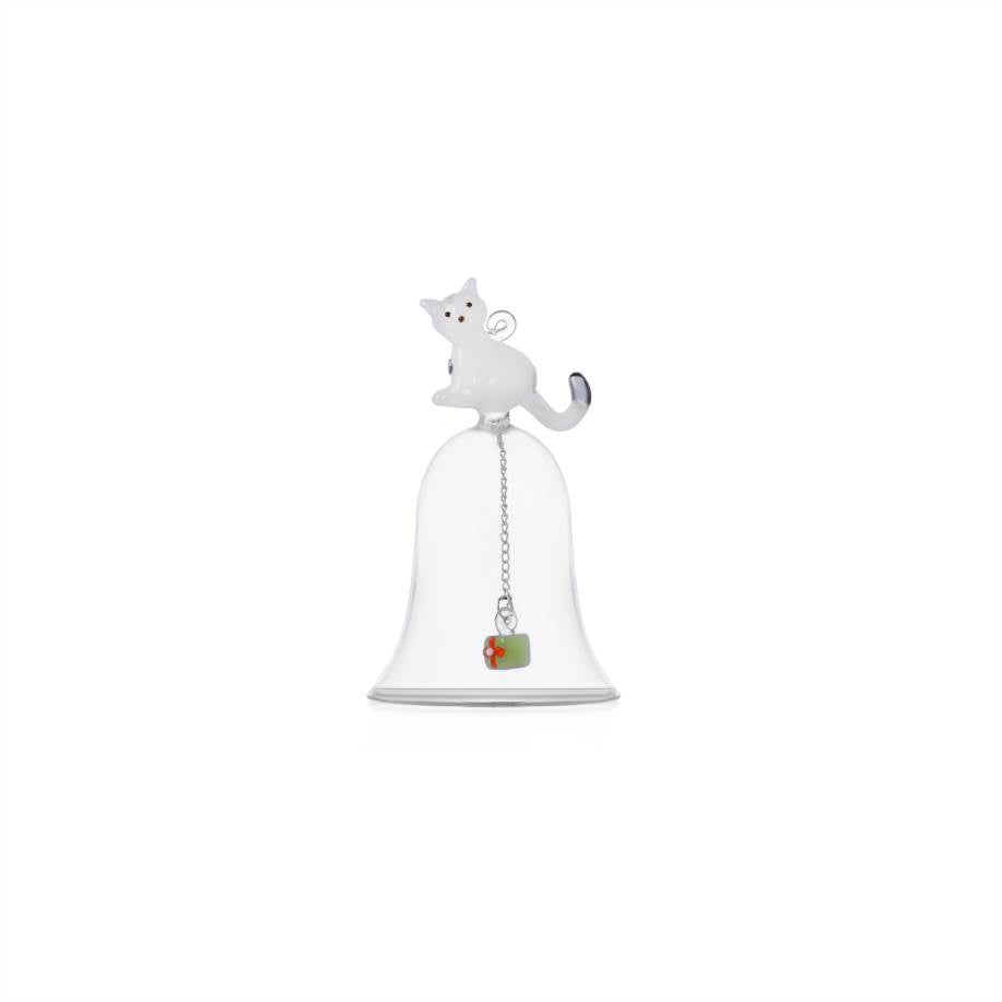 Tabby Cat Christmas Edition Bell White C