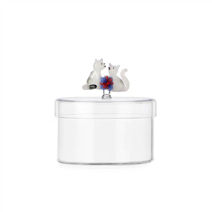 Tabby Cat Christmas Edition Box White Ca
