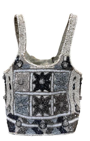 Lys - Cotton Bag With Beads Embroidery