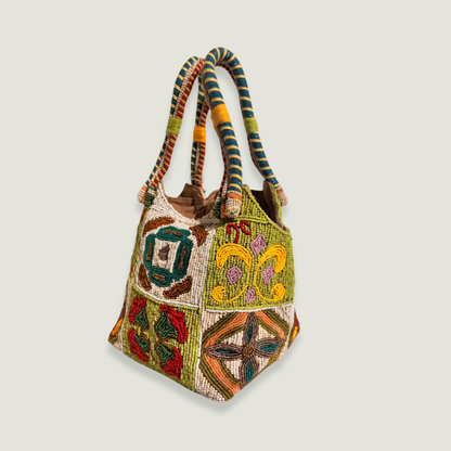 Male - Cotton Bag With Beads Embroidery
